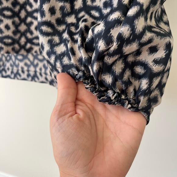 DAY Birger Et Mikkelsen 100% Silk Navy Cream Tunic Dress, Size 36/Small - Picture 4 of 10